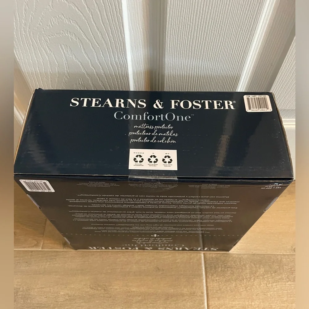 Sterns and Foster Comfort One Mattress Protector King Size New In Box